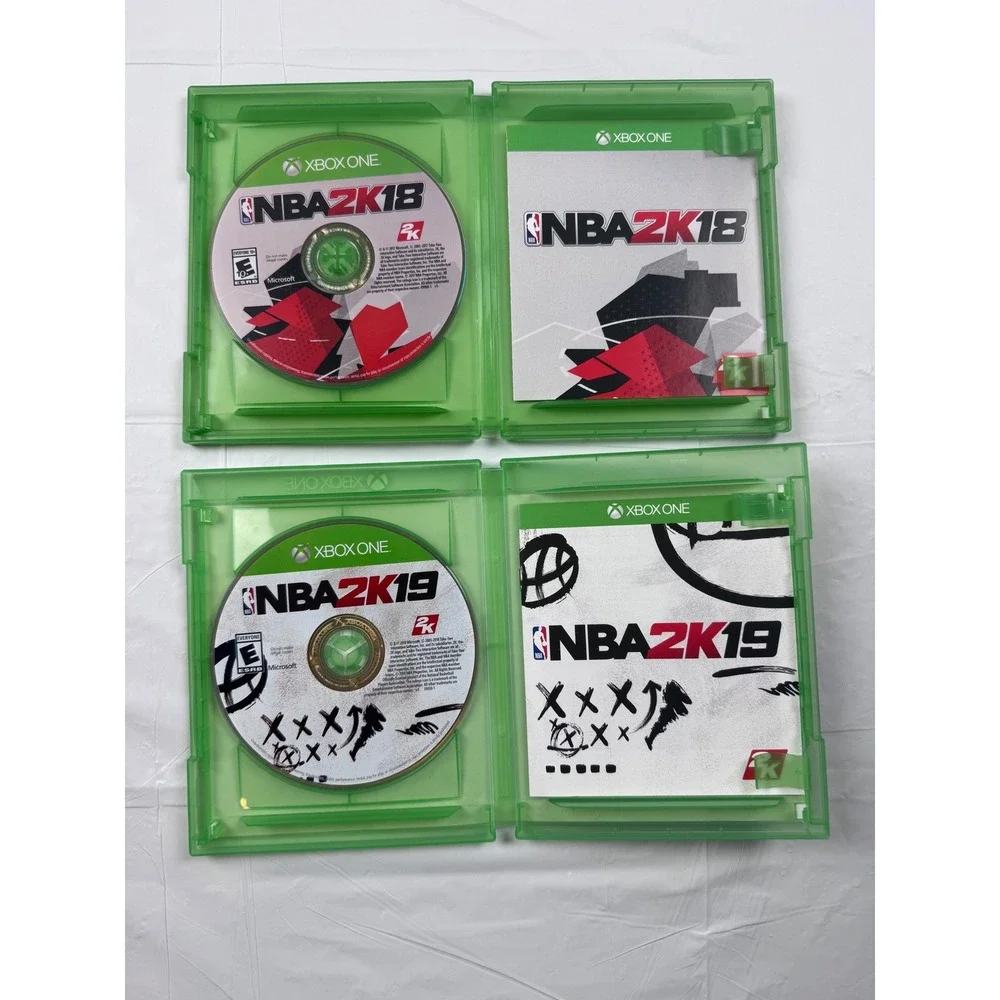 NBA 2K16 2K17 2K18 2K19 Xbox One Game Bundle Lot of 4 Basketball Sports 2K